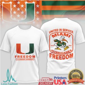 Miami Hurricanes Freedom Under Armour T shirt