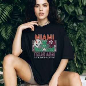 Miami Hurricanes Vs Texas A&M Aggies 2025 College Football Playoff Kyle Field Stadium December 20 shirt