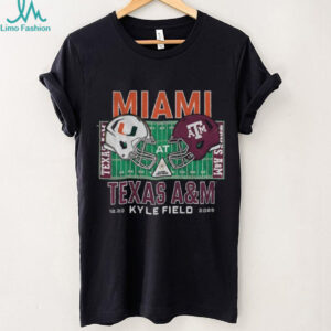 Miami Hurricanes Vs Texas A&M Aggies 2025 College Football Playoff Kyle Field Stadium December 20 shirt