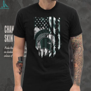 Michigan State Spartans Distressed American Flag T Shirt Michigan State Spartans Distressed American Flag T Shirt