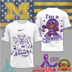 Michigan Wolverines I’m a Survivor Cancer Awareness T Shirt Michigan Wolverines I’m a Survivor Cancer Awareness T Shirt
