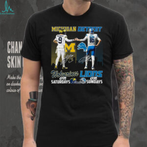 Michigan Wolverines On Saturdays and Detroit Lions On Sundays T shirt