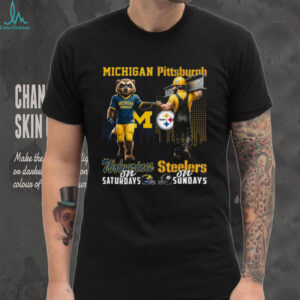 Michigan Wolverines & Pittsburgh Steelers Weekends T Shirt