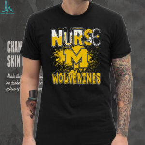 Michigan Wolverines Show Heart With Nurse Inspired Stethoscope T Shirt Michigan Wolverines Show Heart With Nurse Inspired Stethoscope T Shirt