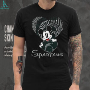 Mickey Loves MSU Spartans T Shirt Mickey Loves MSU Spartans T Shirt
