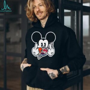 Mickey Mouse Gangster Middle Finger T Shirt
