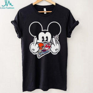 Mickey Mouse Gangster Middle Finger T Shirt