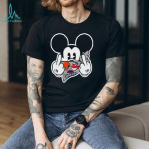 Mickey Mouse Gangster Middle Finger T Shirt