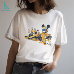 Mickey and Minnie pit crew McLaren Racing Disney Christmas all characters shirt Mickey and Minnie pit crew McLaren Racing Disney Christmas all characters shirt