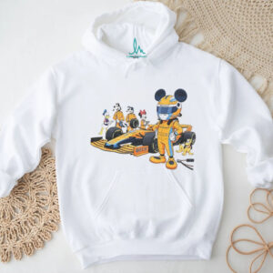 Mickey and Minnie pit crew McLaren Racing Disney Christmas all characters shirt