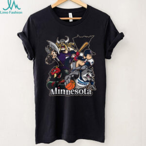 Minnesota All Team Mascot Mashup T Shirt Recovered Minnesota All Team Mascot Mashup T Shirt Recovered