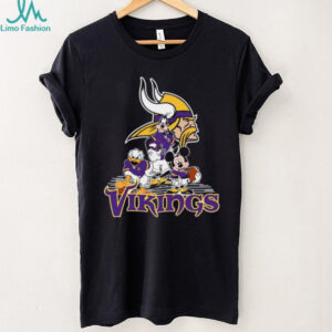 Minnesota Vikings Disney Characters Mickey Donald Goofy NFL T Shirt