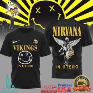 Minnesota Vikings Official NFL Nirvana Fan 3D Shirt Minnesota Vikings Official NFL Nirvana Fan 3D Shirt