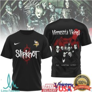 Minnesota Vikings Official NFL Slipknot 3D Shirt