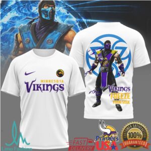Minnesota Vikings Official NFL Sub Zero 3D Shirt