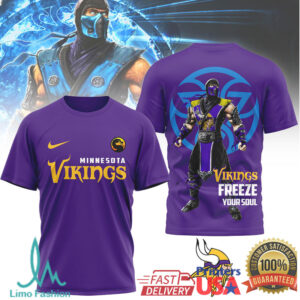 Minnesota Vikings Official NFL Sub Zero 3D Shirt