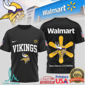 Minnesota Vikings Official NFL Walmart 3D Shirt