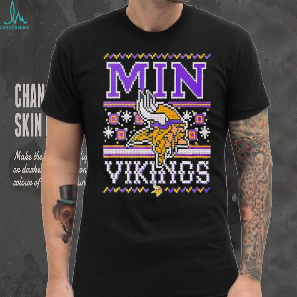 Minnesota Vikings Ugly Christmas Style T Shirt Minnesota Vikings Ugly Christmas Style T Shirt