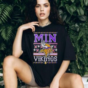 Minnesota Vikings Ugly Christmas Style T Shirt