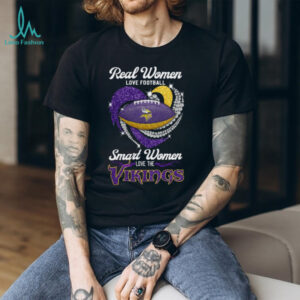 Minnesota Vikings Women's Football Fan Heart Diamond Shirt