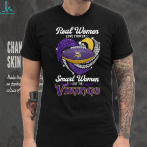 Minnesota Vikings Women's Football Fan Heart Diamond Shirt