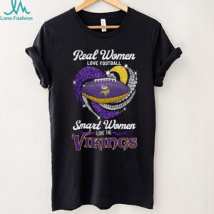 Minnesota Vikings Women's Football Fan Heart Diamond Shirt