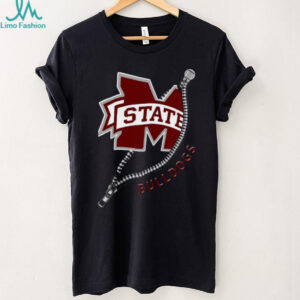 Mississippi State Bulldogs Zipper Logo T Shirt