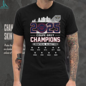 Montreal Alouettes 2025 Grey Cup Champions Commemorative T Shirt