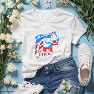 Mr Frog Election 24 Patriotic Red Blue Frog Graphic shirt