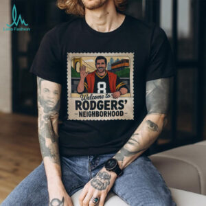 Mr Rogers Neighborhood Welcome to Rodgers’ Aaron Rodgers stamp shirt