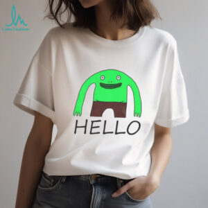 Mr. Frog Hello Hand Drawn shirt