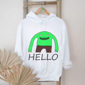 Mr. Frog Hello Hand Drawn shirt