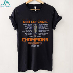 NBA Cup 2025 Champions New York Knicks Basketball logo shirt