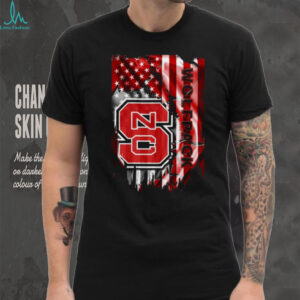 NC State Wolfpack Distressed American Flag T Shirt NC State Wolfpack Distressed American Flag T Shirt