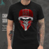 NC State Wolfpack Red Skull Rip Graphic Tee NC State Wolfpack Red Skull Rip Graphic Tee