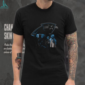 NFL Carolina Panthers Horror Characters Essential Halloween T Shirt