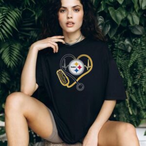 NFL Pittsburgh Steelers Nurse It's a Work of Heart T shirt