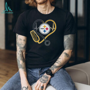 NFL Pittsburgh Steelers Nurse It's a Work of Heart T shirt