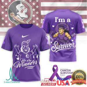 National Cancer Survivors Day Purple Ribbon T Shirt