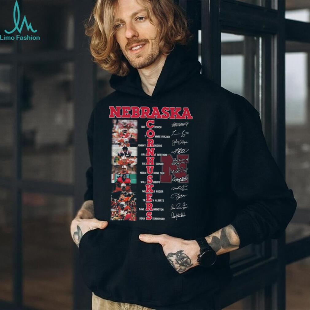 Nebraska Cornhuskers Legends Autograph Black T Shirt design