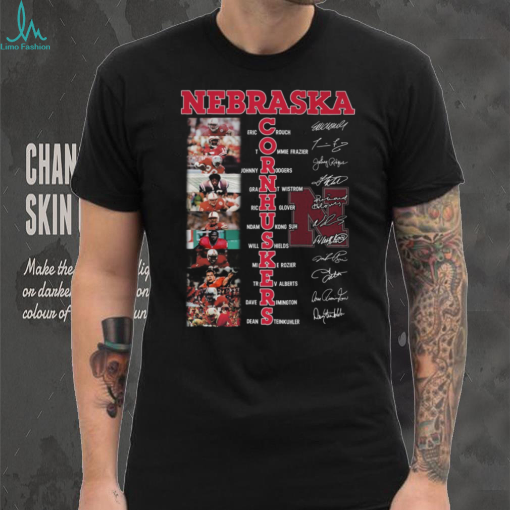 Nebraska Cornhuskers Legends Autograph Black T Shirt Nebraska Cornhuskers Legends Autograph Black T Shirt