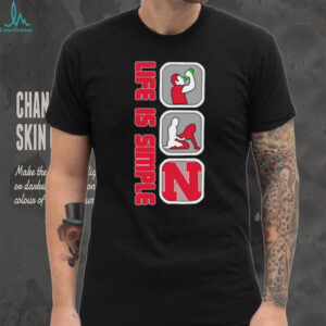 Nebraska Huskers Life is Simple Graphic T Shirt