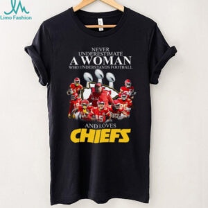 Never Underestimate A Woman Who Understands Football And Loves Chiefs T Shirt