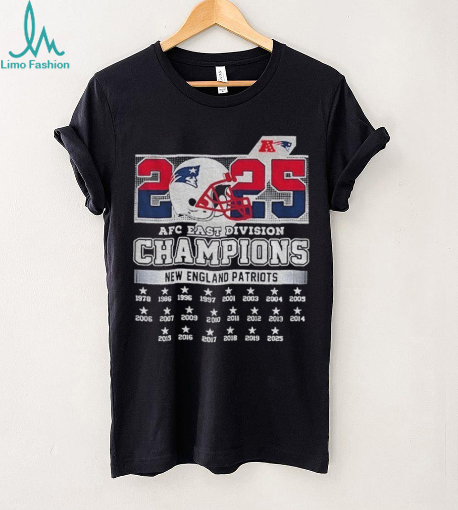 New England Patriots 2025 AFC East Divison Champions shirt New England Patriots 2025 AFC East Divison Champions shirt