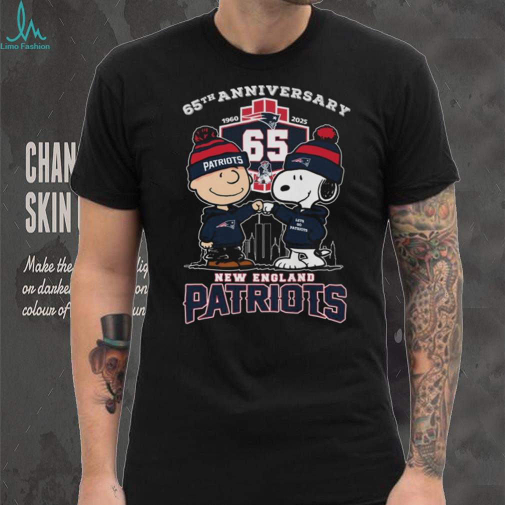 New England Patriots 65th Anniversary Peanuts Charlie Brown & Snoopy T Shirt Recovered New England Patriots 65th Anniversary Peanuts Charlie Brown & Snoopy T Shirt Recovered