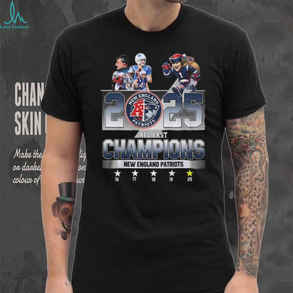 New England Patriots AFC East Champions Commemorative T Shirt New England Patriots AFC East Champions Commemorative T Shirt
