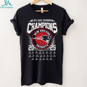 New England Patriots AFC East Division Champions T Shirt New England Patriots AFC East Division Champions T Shirt