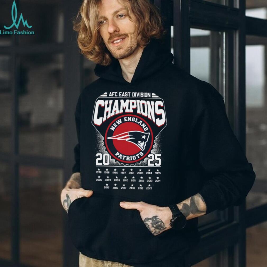 New England Patriots AFC East Division Champions T Shirt New England Patriots AFC East Division Champions T Shirt