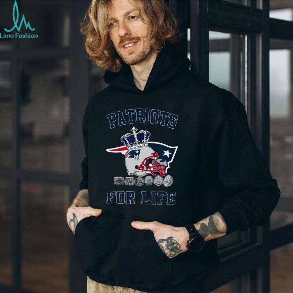 New England Patriots For Life T Shirt Championship Rings & Helmet Design New England Patriots For Life T Shirt Championship Rings & Helmet Design