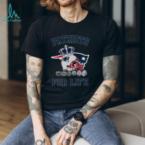 New England Patriots For Life T Shirt Championship Rings & Helmet Design